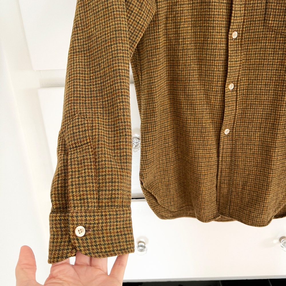 Vintage Pendleton Wool Houndstooth Button Down Sh… - image 5